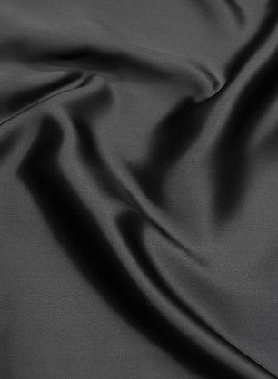 Шелк атлас (о) черный - в интернет-магазине тканей Тессутидея арт. 10-4337