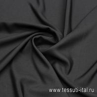 Шелк кади (о) черный - итальянские ткани Тессутидея арт. 10-3522
