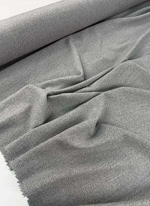 Костюмная фланель кашемир+шерсть (о) светло-серая - в интернет-магазине тканей Тессутидея арт. 05-5340