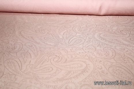 Плательная фактурная (о) светло-розовая  - итальянские ткани Тессутидея арт. 02-7054