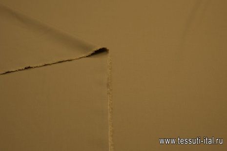 Плательная стрейч (о) светло-коричневая - итальянские ткани Тессутидея арт. 17-0943