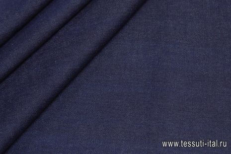 Джинса селвидж стрейч (о) темно-синяя - итальянские ткани Тессутидея арт. 01-6666
