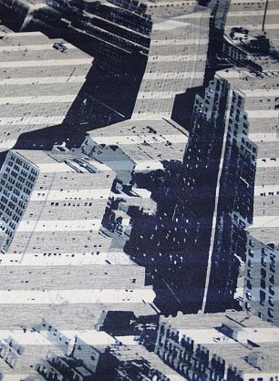 Трикотаж вискоза (н) сине-бело-серая абстракция ш-130см - в интернет-магазине тканей Тессутидея арт. 14-1382