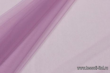 Плательная сетка (о) розово-фиолетовая - итальянские ткани Тессутидея арт. 03-5787