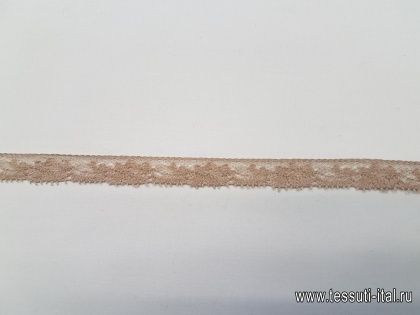 Кружево (о) бежевое ш-1,2см  - итальянские ткани Тессутидея арт. 01-4038