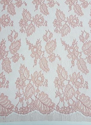 Кружево (о) розовое антико ш-105см Jean Bracq - в интернет-магазине тканей Тессутидея арт. 03-3939