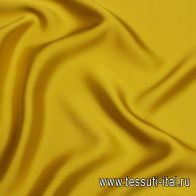 Шелк атлас дабл (о) ярко-желтый - итальянские ткани Тессутидея арт. 10-3223