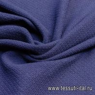 Костюмная стрейч (о) темно-синяя в стиле Chanel - итальянские ткани Тессутидея арт. 01-5085