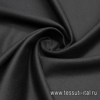 Пальтовая двухслойная (о) черная - итальянские ткани Тессутидея арт. 09-2049
