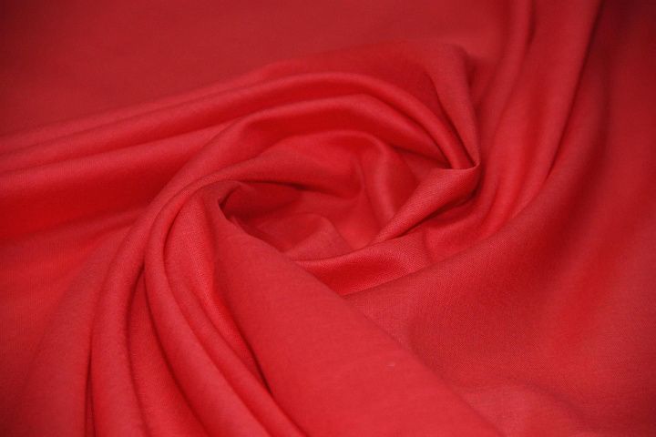 Батист (о) красный - итальянские ткани Тессутидея арт. 01-3218