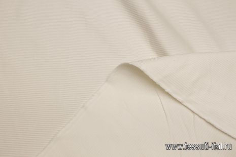 Вельвет стрейч (о) белый - итальянские ткани Тессутидея арт. 01-7330
