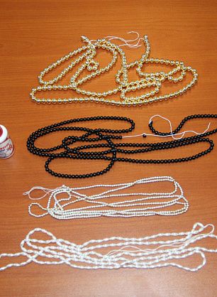 Нить жемчуга-d 8mm - в интернет-магазине тканей Тессутидея арт. F-0477