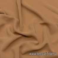Крепдешин (о) светло-коричневый - итальянские ткани Тессутидея арт. 10-2667
