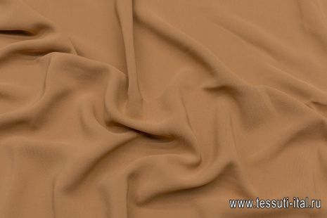 Крепдешин (о) светло-коричневый - итальянские ткани Тессутидея арт. 10-2667