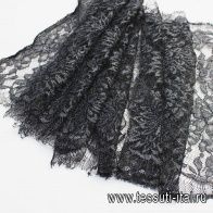Кружево (н) черно-белое ш-30см - итальянские ткани Тессутидея арт. 04-1241