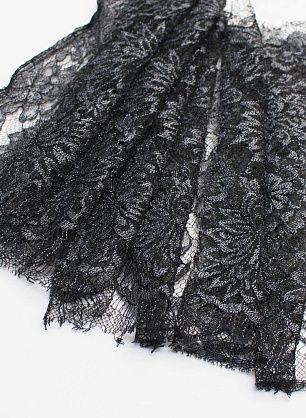 Кружево (н) черно-белое ш-30см - в интернет-магазине тканей Тессутидея арт. 04-1241
