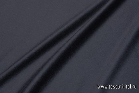 Пальтовая шерсть с кашемиром (о) черная - итальянские ткани Тессутидея арт. 09-1950