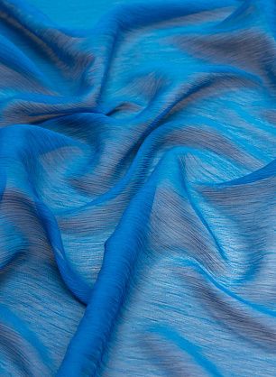 Шифон крэш (о) светло-синий - в интернет-магазине тканей Тессутидея арт. 10-1222