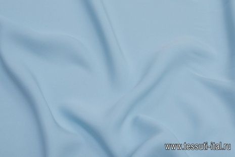 Шелк кади (о) голубой - итальянские ткани Тессутидея арт. 10-2297