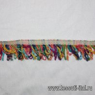 Тесьма разноцветная бахрома - итальянские ткани Тессутидея арт. 03-2276