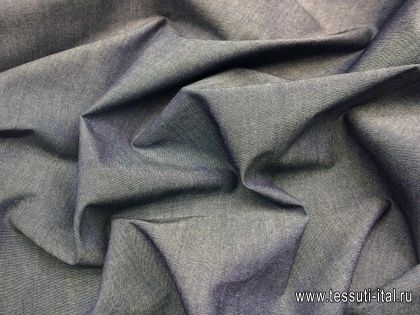 Джинса сорочечная (о) светло-синяя - итальянские ткани Тессутидея арт. 01-4589