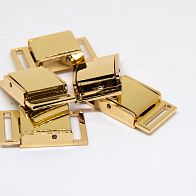 Пряжка металл золото ш-1,5см - итальянские ткани Тессутидея арт. F-4544