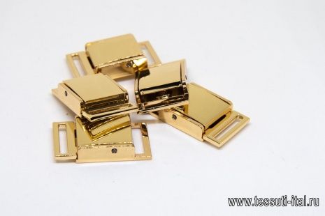 Пряжка металл золото ш-1,5см - итальянские ткани Тессутидея арт. F-4544