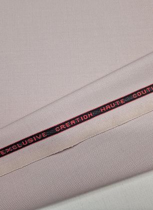 Костюмная стрейч дабл фейс 320 г/м (о) светло-серо-бежевая - в интернет-магазине тканей Тессутидея арт. 05-4818