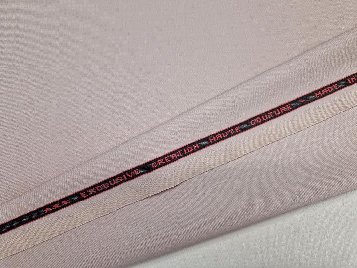 Костюмная стрейч дабл фейс 320 г/м (о) светло-серо-бежевая - итальянские ткани Тессутидея арт. 05-4818