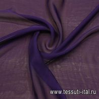 Шифон 35 г/м (о) темно-фиолетовый - итальянские ткани Тессутидея арт. 10-3858