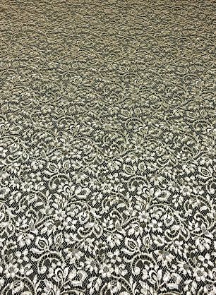 Кружево с люрексом (о) бежево-черное Solstiss - в интернет-магазине тканей Тессутидея арт. 03-4695