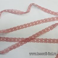 Кружево (о) бордовое, брусничное - итальянские ткани Тессутидея арт. 03-6234