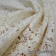 Кружевное полотно (о) молочное Ermanno Scervino - итальянские ткани Тессутидея арт. 03-5650