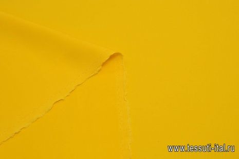 Плательная стрейч (о) ярко-желтая - итальянские ткани Тессутидея арт. 03-6621