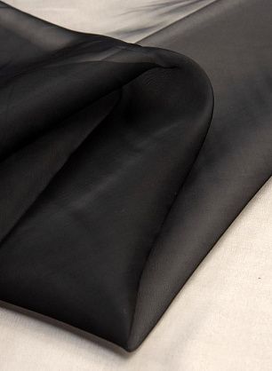 Органза (о) черная - в интернет-магазине тканей Тессутидея арт. 10-1458