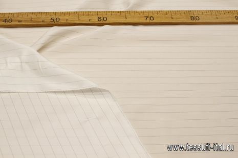 Подкладочная (н) бело-черная полоска - итальянские ткани Тессутидея арт. 07-1470