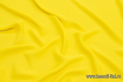 Крепдешин (о) желтый - итальянские ткани Тессутидея арт. 10-2071