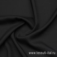 Плательная вискоза 380 г/м (о) черная - итальянские ткани Тессутидея арт. 04-1724