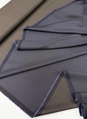 Костюмная шерсть дабл (о) коричнево-сиреневая - в интернет-магазине тканей Тессутидея арт. 05-5290