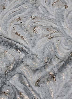 Жаккард филькупе с люрексом (н) серебряно-голубая - в интернет-магазине тканей Тессутидея арт. 03-7111
