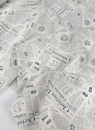 Маркизет (н) газетные вырески - в интернет-магазине тканей Тессутидея арт. 10-4950