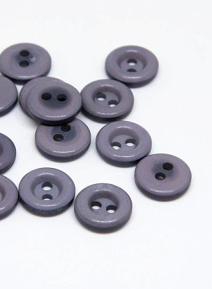 Пуговица пластик 2 прокола d-11мм синяя, светло серо-сиреневая - в интернет-магазине тканей Тессутидея арт. F-4670