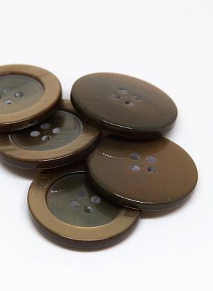 Пуговица пластик 4 прокола d-26мм бежево-зеленая перламутровая - в интернет-магазине тканей Тессутидея арт. F-4689