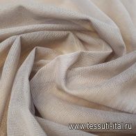 Плательная сетка (о) светло-коричневая - итальянские ткани Тессутидея арт. 04-1127