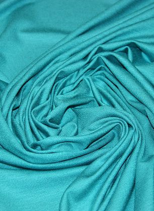 Трикотаж хлопок (о) бирюзовый - в интернет-магазине тканей Тессутидея арт. 14-1285