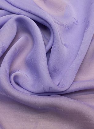 Шифон (о) силуэты на светло-сиреневом в стиле Fendi - в интернет-магазине тканей Тессутидея арт. 02-8827