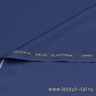 Костюмная стрейч (о) темно-синяя - итальянские ткани Тессутидея арт. 05-4371