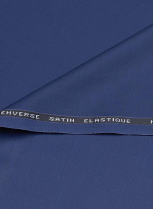 Костюмная стрейч дабл фейс (о) темно-синяя - в интернет-магазине тканей Тессутидея арт. 05-4371