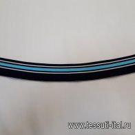 Подвяз (н) сине-бело-голубой 3*34-39см  - итальянские ткани Тессутидея арт. F-4054