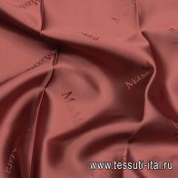 Подкладочная (о) красно-коричневая - итальянские ткани Тессутидея арт. 08-1265